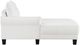 Coaster® Caspian 2-Piece White Left-Arm Facing Sectional-4
