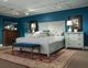 Durham Furniture Springville Truffle/Greystone Queen Panel Bed-0