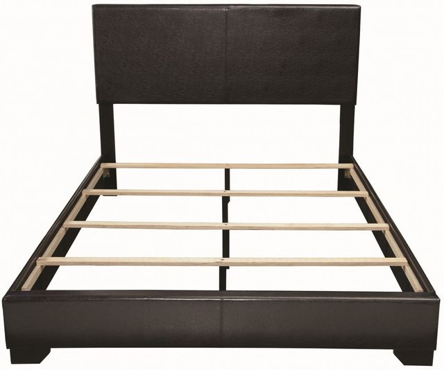 Coaster® Conner Dark Brown Queen Upholstered Bed-2
