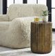 Uttermost® Peaks and Valleys Antique Gold Accent Table-1
