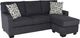 Dynasty Furniture 0907 Charcoal Sofa with Floating Ottoman-0