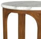 Coaster® Berkeley White Side Table with Brown Base-4