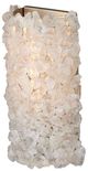 Currey & Company Iconoclast Silver/White Wall Sconce-1