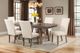 Elements International Jax Cherry/Cream Upholstered Dining Side Chair-1