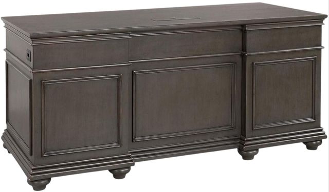 aspenhome® Oxford Peppercorn 66" Executive Desk-0