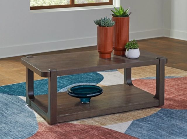 Signature Design by Ashley® Breckington Dark Brown Cocktail  Table-6