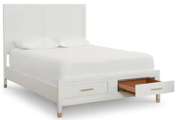 Bassett® Furniture Tidewater Hampton White Queen Panel Bed-3