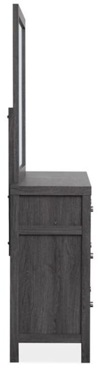 Magnussen Home® Merrifield - Black Raisin Black Dresser with Portrait Mirror-3