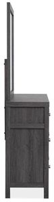 Magnussen Home® Merrifield - Black Raisin Black Dresser with Portrait Mirror-3
