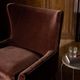 Four Hands Marlow Monte Chocolate Wing Chair-5
