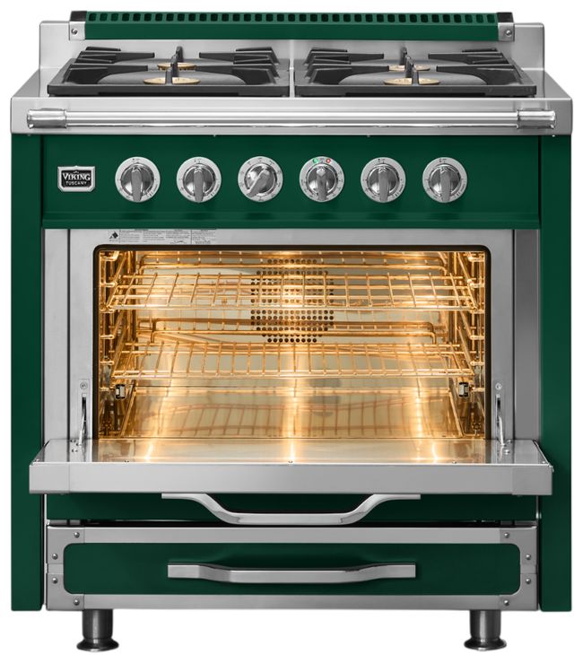 Viking® Tuscany 36" Ivy Pro Style Dual Fuel Range-1