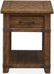 Magnussen Home® Chesterfield Farmhouse Timber Rectangular End Table-1
