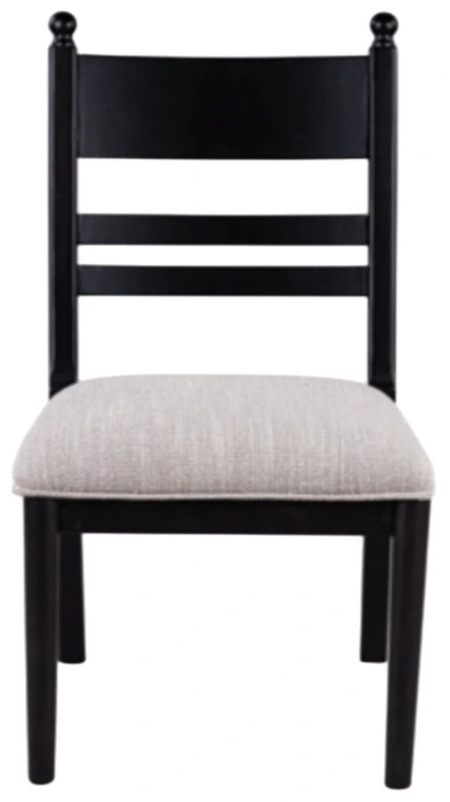 Signature Design by Ashley® Chadworth Black Upholstered Side Chair-2