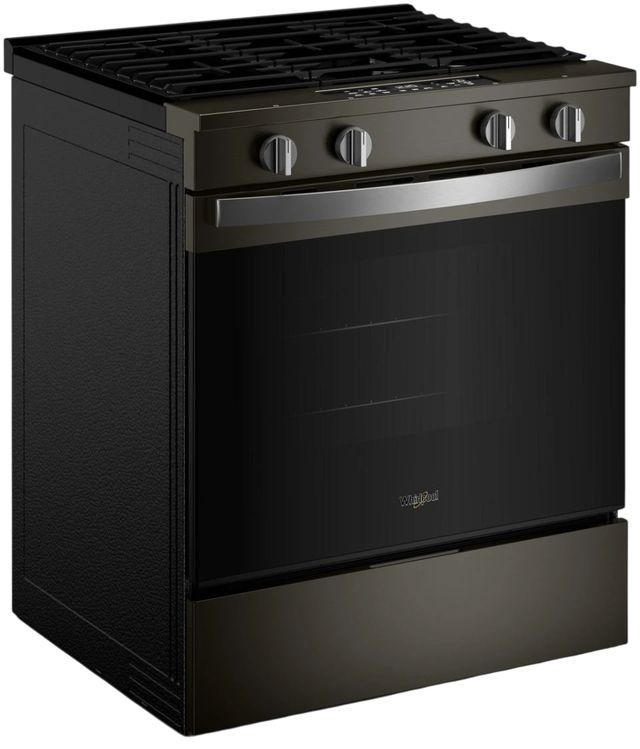 Whirlpool® 30'' Black Stainless Steel Smart Slide-In Gas Range with Air Cooking Technology and Steam Clean-2
