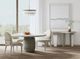 A.R.T. Furniture® Ashlar Bisque Dining Table with Sanded Bronze Base-1