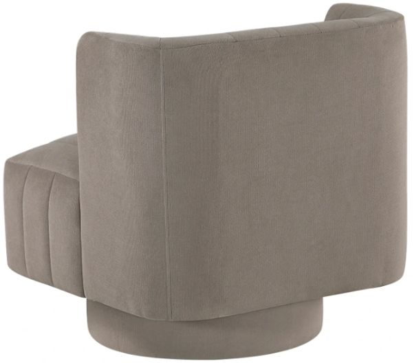 Homelegance® Joyce Taupe Swivel Chair-4