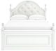 Signature Design by Ashley® Kozlani Matte White Full Upholstered Panel Bed-1