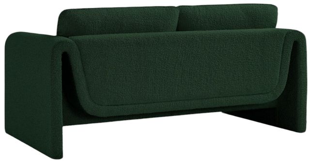 Meridian Furniture Stylus Green Boucle Fabric Loveseat-3