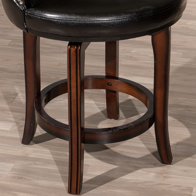 HH2 Home Dartford Dark Brown Cherry Swivel Counter Stool-3