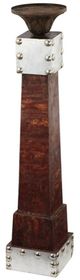 A & B Home Braxton Brown Candle Holder-0
