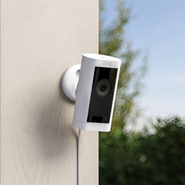 ring White Stick Up Camera Plug In Pro -1