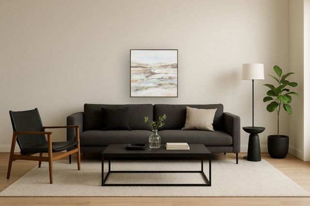 Classy Living Layered Serene Horizons II Wall Art-1