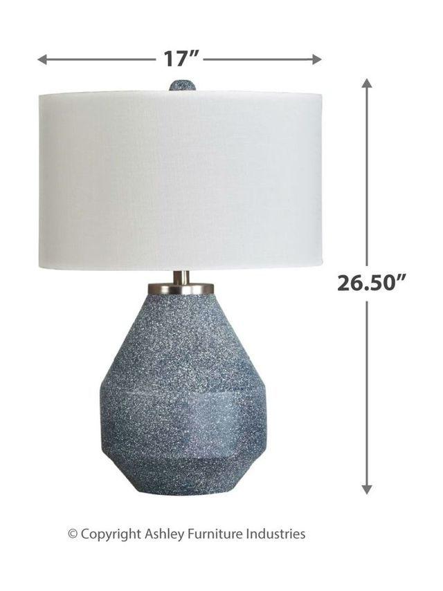 Signature Design by Ashley® Kristeva Blue Metal Table Lamp-2