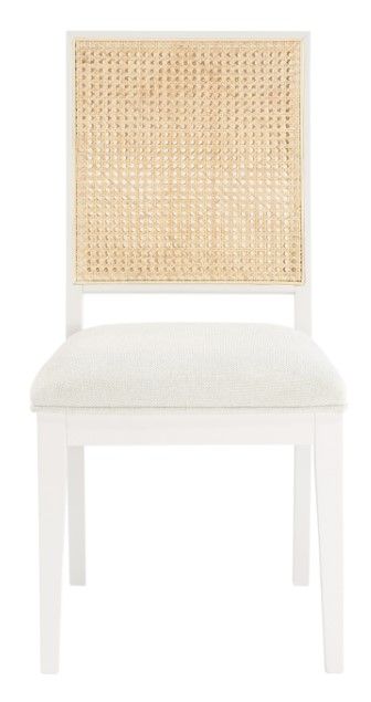 Meridian Furniture Butterfly Cream/White Upholstered Dining Chair-1