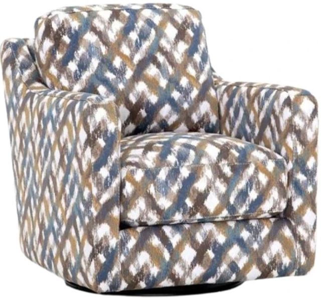 Franklin™ Rowan Colorsplash Indigo Swivel Glider Accent Chair-0