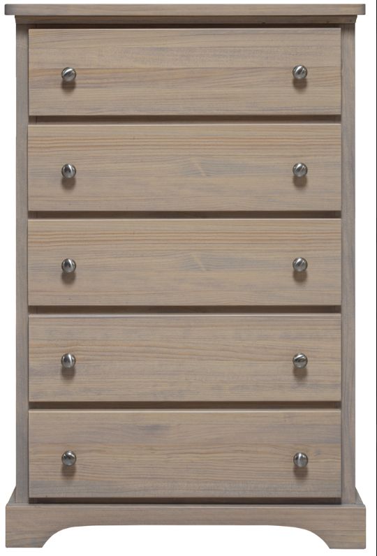Mako Wood Furniture Youth Brown 5-Drawer Chest-0