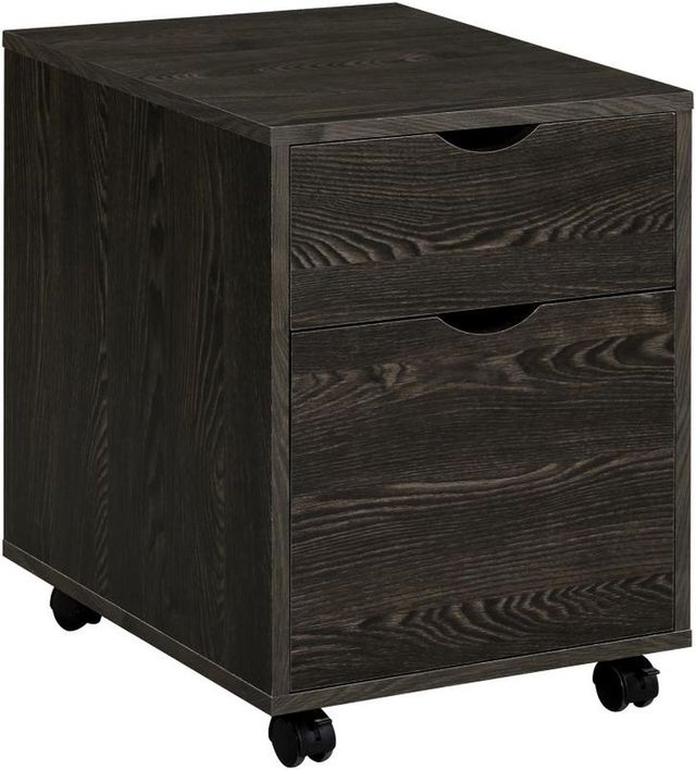Coaster® Noorvik 3-Piece Chrome/Dark Oak Writing Desk Set-3