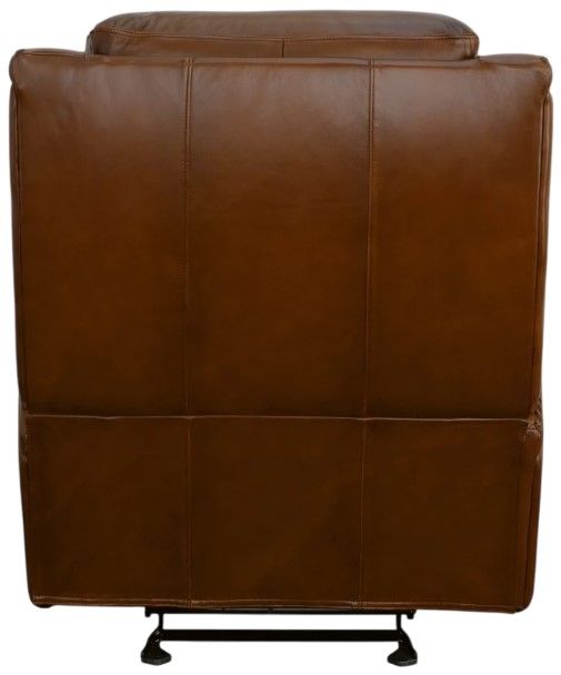 Flexsteel® Mustang Rust Brown Power Glider Recliner with Power Headrest-3