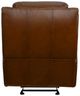 Flexsteel® Mustang Rust Brown Power Glider Recliner with Power Headrest-3