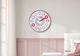 Monarch Specialties Inc. Multi-Colored Pastel 18" Wall Clock For Kids with Timekeeping Chart-1