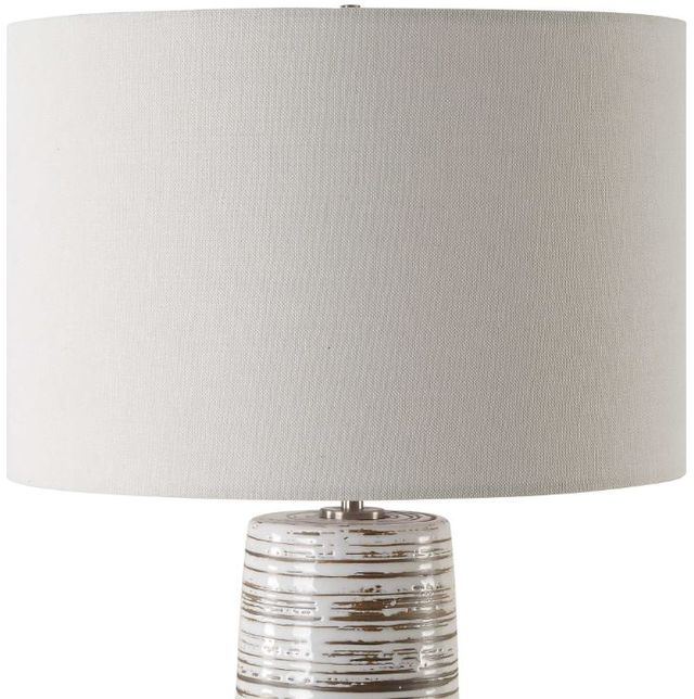 Uttermost® Haven White Glaze Table Lamp-4