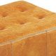 Campio Furniture Legacy Leather Timeless Orange Ottoman-1