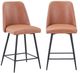 Jofran Inc. Maddox Light Brown Upholstered Counter Stool-4