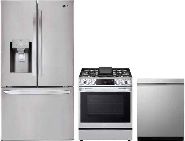 LG 3 Piece PrintProof™ Stainless Steel Kitchen Package-0