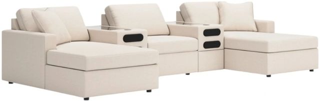 Signature Design by Ashley® Modmax 5-Piece Oyster U-Shape Double Chaise Sectional with Audio Consoles-0