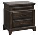 Bernards Bellamy Lane Brown 2-Drawer Nightstand-0