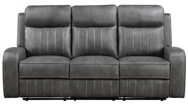 Coaster® Raelynn Gray Manual Reclining Sofa-2