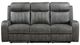 Coaster® Raelynn Gray Manual Reclining Sofa-2