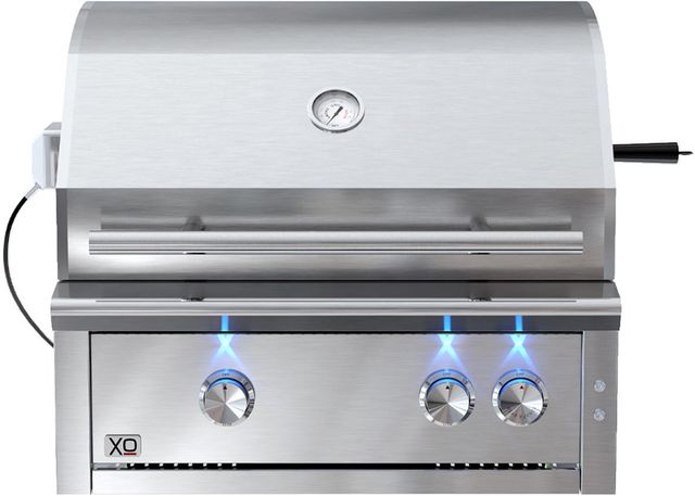 XO 2-Burner Stainless Steel Built-In Liquid Propane Grill-0