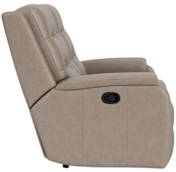 Flexsteel® Customizable Arlo Leather Manual Reclining Loveseat with Console-4