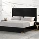 Furniture of America® Goldsberg 4-Piece Black/Gold Contemporary Queen Bedroom Set-2