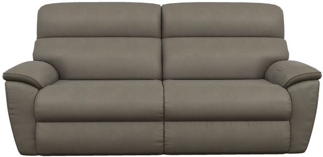 La-Z-Boy® Roman Grey Leather Power Reclining 2-Seat Sofa with Headrest and Lumbar-1