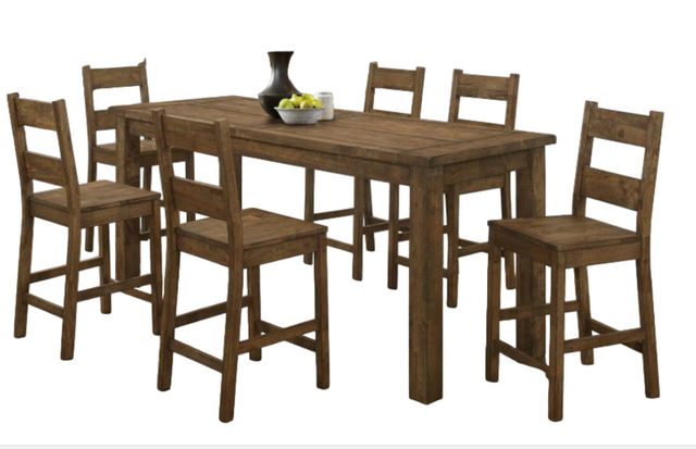 Coaster® Coleman 7-Piece Brown Counter Height Dining Set