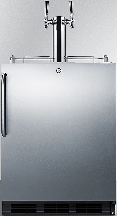 Summit® Commercial 5.5 Cu. Ft. Stainless Steel Beer Cooler/Kegerator-0
