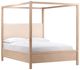 Dovetail Furniture Emmalyn Everest Cream/Light Warm Wash King Canopy Bed-0