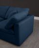 Meridian Furniture Plush Navy Velvet Standard Cloud Modular Sectional-4